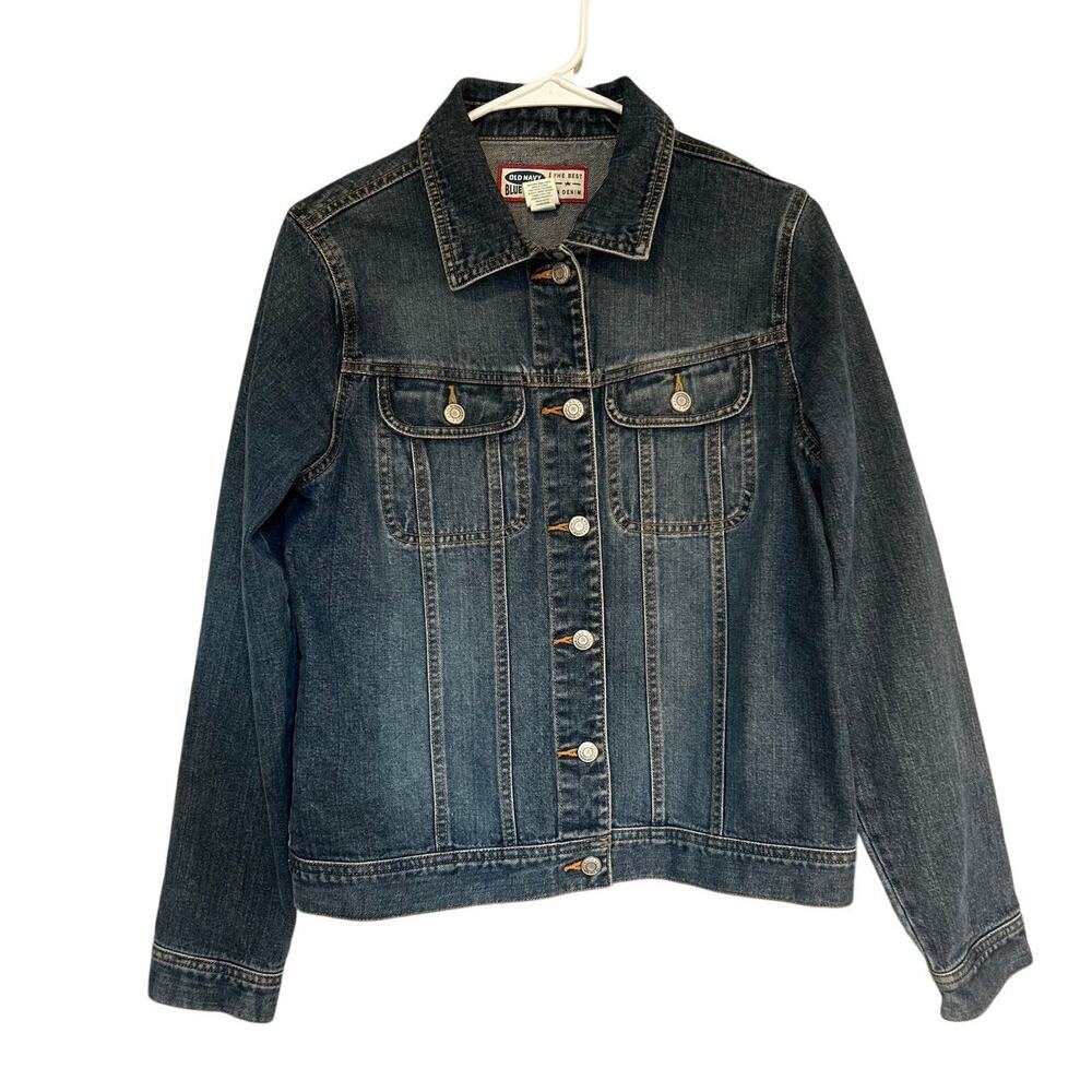 Old Navy Women's Denim Jacket Size M 100% Cotton